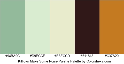 Killjoys Make Some Noise Palette Colors Logo