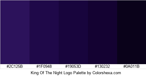 King Of The Night Logo Colors Logo