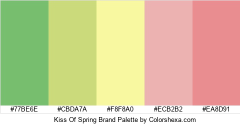 Kiss Of Spring Brand Colors Logo