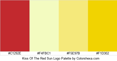 Kiss Of The Red Sun Logo Colors Logo