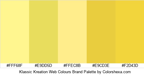Klassic Kreation Web Colours Brand Colors Logo