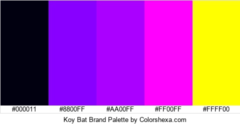 Koy Bat Brand Colors Logo