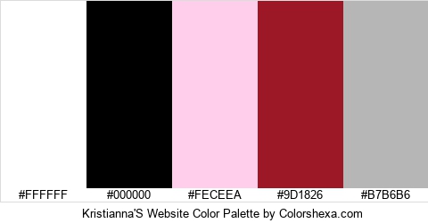Kristianna'S Website Color Colors Logo
