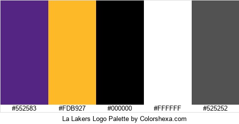 La Lakers Logo Colors Logo