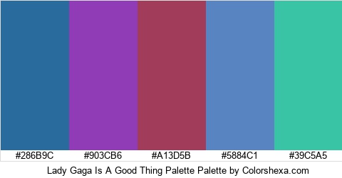 Lady Gaga Is A Good Thing Palette Colors Logo