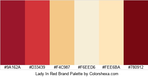 Lady In Red Brand Colors Logo