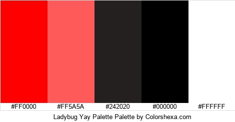 Ladybug Yay Palette Colors Logo