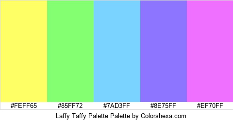 Laffy Taffy Palette Colors Logo