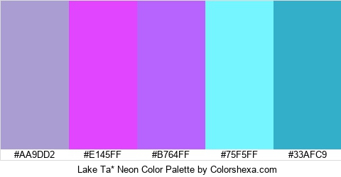 Lake Ta* Neon Color Colors Logo