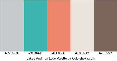 Lakes And Fun Logo Colors Logo