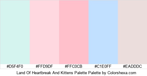 Land Of Heartbreak And Kittens Palette Colors Logo