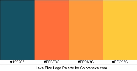 Lava Five Logo Colors Logo