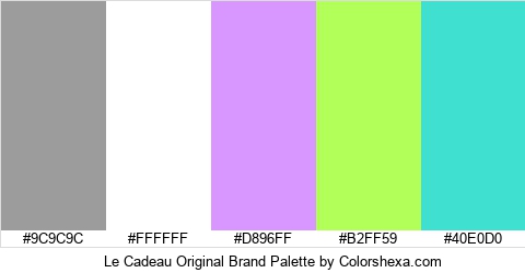 Le Cadeau Original Brand Colors Logo