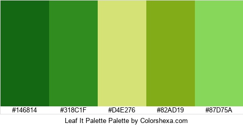 Leaf It Palette Colors Logo
