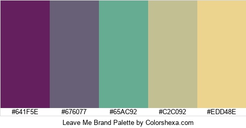 Leave Me Brand Colors Logo