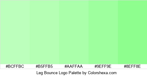 Leg Bounce Logo Colors Logo