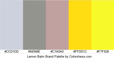 Lemon Balm Brand Colors Logo