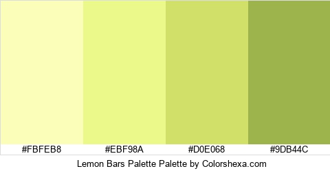 Lemon Bars Palette Colors Logo