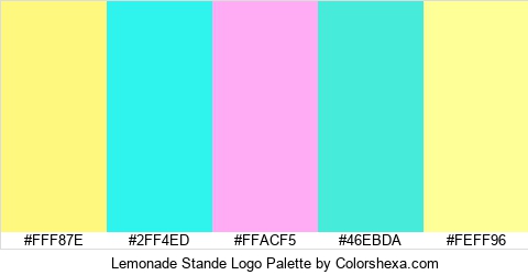 Lemonade Stande Logo Colors Logo