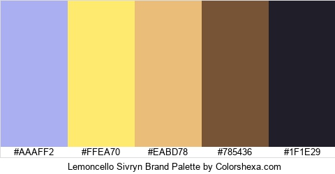 Lemoncello Sivryn Brand Colors Logo
