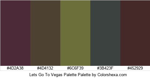 Lets Go To Vegas Palette Colors Logo