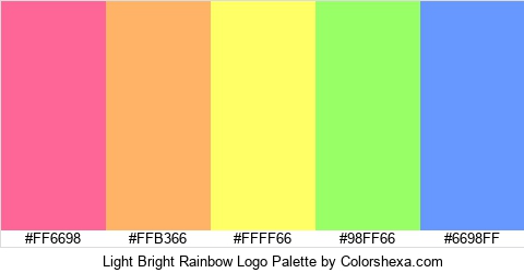 Light Bright Rainbow Logo Colors Logo