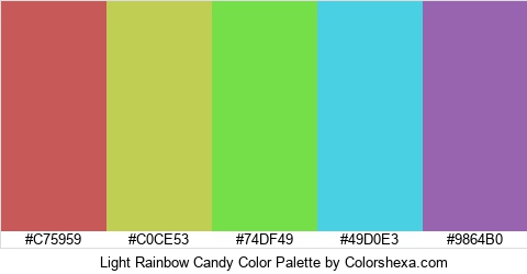 Light Rainbow Candy Color Colors Logo