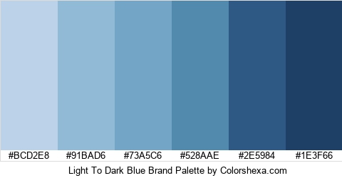 Light To Dark Blue Brand Colors Logo