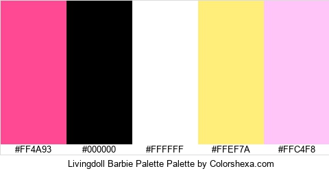 Livingdoll Barbie Palette Colors Logo