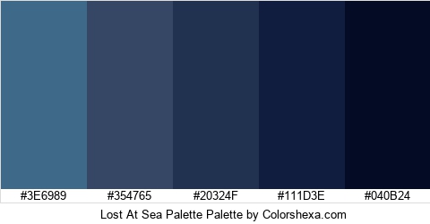 Lost At Sea Palette Colors Logo
