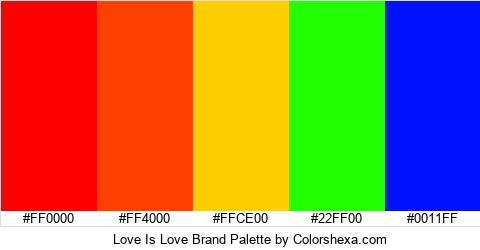 Love Is Love Brand Colors Logo