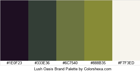 Lush Oasis Brand Colors Logo