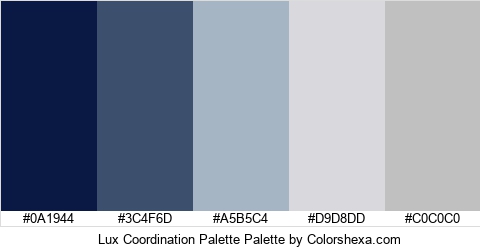 Lux Coordination Palette Colors Logo