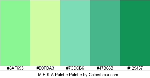 M E K A Palette Colors Logo