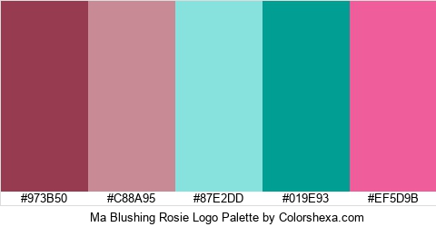 Ma Blushing Rosie Logo Colors Logo
