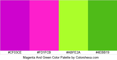 Magenta And Green Color Colors Logo