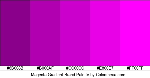 Magenta Gradient Brand Colors Logo