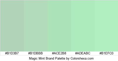 Magic Mint Brand Colors Logo