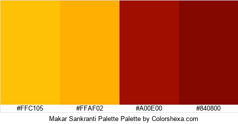 Makar Sankranti Palette Colors Logo