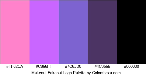 Makeout Fakeout Logo Colors Logo