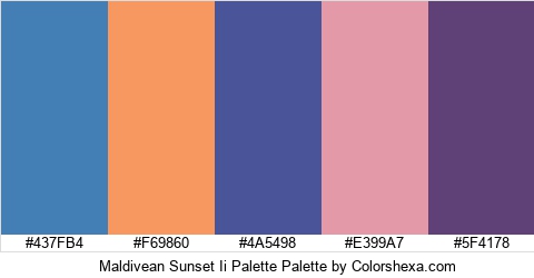 Maldivean Sunset Ii Palette Colors Logo