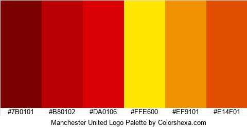 Manchester United Logo Colors Logo