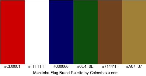 Manitoba Flag Brand Colors Logo