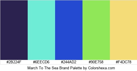 March To The Sea Brand Colors Logo