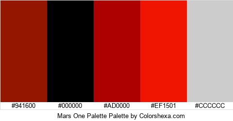 Mars One Palette Colors Logo