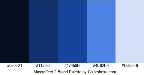 Masseffect 2 Brand Colors Logo