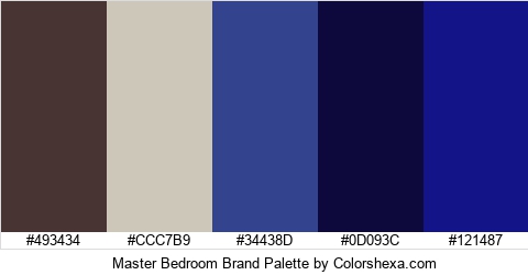 Master Bedroom Brand Colors Logo