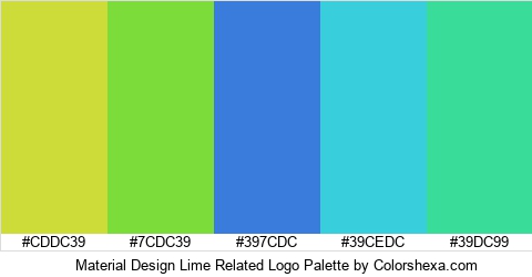 Material Design Lime Related Logo Colors Logo