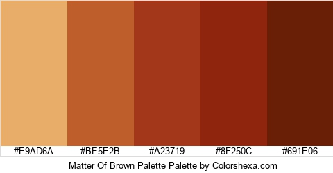 Matter Of Brown Palette Colors Logo