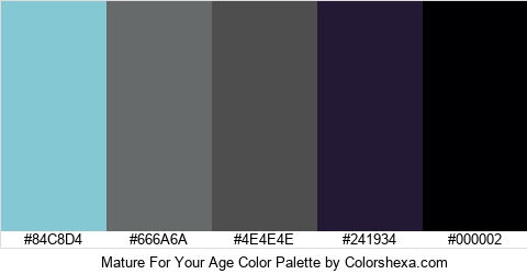 Mature For Your Age Color Colors Logo